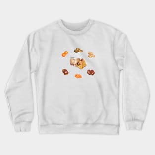 Taiwanese Food Illustration - Zongzi (Dragon Boat Festival) 台灣食物插畫 - 粽子 (端午節美食) Crewneck Sweatshirt